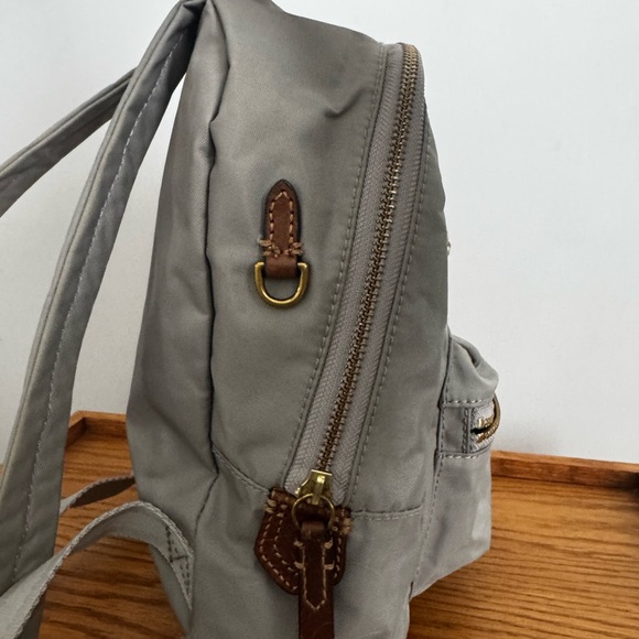 Frye Gray Backpack with Brown Accents - Picture 6 of 9